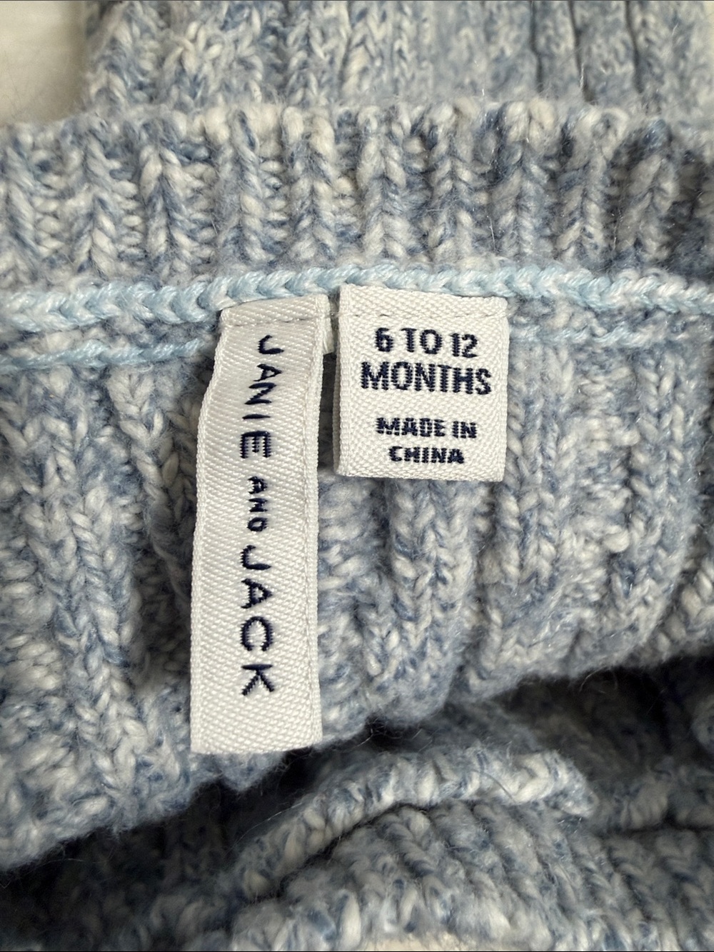 Janie and Jack Knit Sweater & Navy Pants Set - Picture 7 of 8